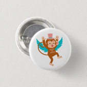 Badge Rond 2,50 Cm Bouton Flying Monkeys Of Justice (Devant & derrière)