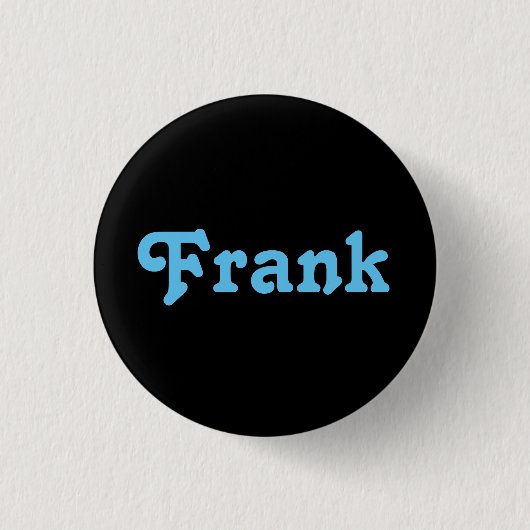 Badge Rond 2,50 Cm Bouton Frank (Devant)