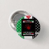Badge Rond 2,50 Cm Bouton Free Palestine Pin en Palestine Drapeau Thè (Devant & derrière)