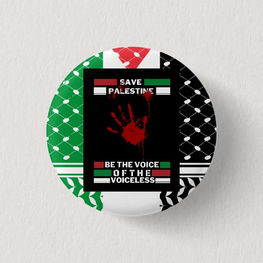 Badge Rond 2,50 Cm Bouton Free Palestine Pin en Palestine Drapeau Thè (Devant)
