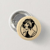 Badge Rond 2,50 Cm Bouton Fritzi original (Devant & derrière)