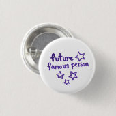 Badge Rond 2,50 Cm Bouton FutureFamous (Devant & derrière)