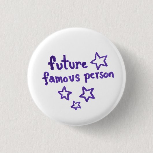Badge Rond 2,50 Cm Bouton FutureFamous (Devant)