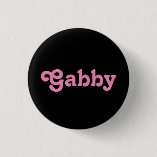 Badge Rond 2,50 Cm Bouton Gabby