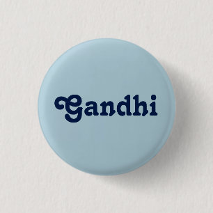Badge Rond 2,50 Cm Bouton Gandhi