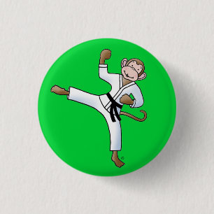 Badge Rond 2,50 Cm Bouton Garçon singe