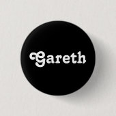 Badge Rond 2,50 Cm Bouton Gareth (Devant)
