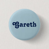 Badge Rond 2,50 Cm Bouton Gareth (Devant)