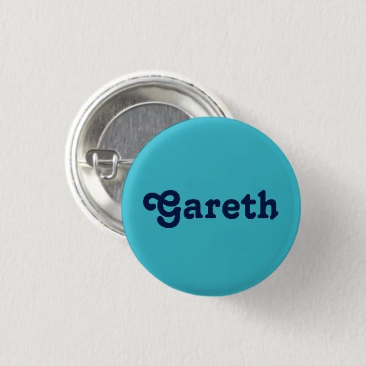 Badge Rond 2,50 Cm Bouton Gareth (Devant & derrière)