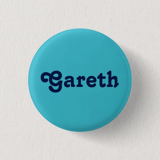 Badge Rond 2,50 Cm Bouton Gareth (Devant)