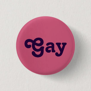 Badge Rond 2,50 Cm Bouton Gay