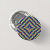Badge Rond 2,50 Cm Bouton Géométrie Dizzy (Devant & derrière)