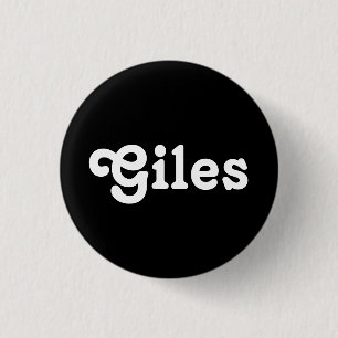Badge Rond 2,50 Cm Bouton Giles