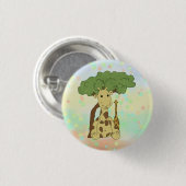 Badge Rond 2,50 Cm Bouton Giraffe (Devant & derrière)