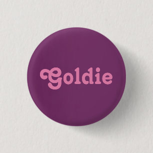 Badge Rond 2,50 Cm Bouton Goldie