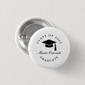 Badge Rond 2,50 Cm Bouton Graduation personnalisée (Devant & derrière)