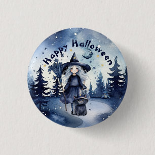 Badge Rond 2,50 Cm Bouton Halloween Aquarelle personnalisable