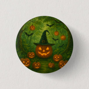 Badge Rond 2,50 Cm Bouton Halloween qui s'accorde avec la nature