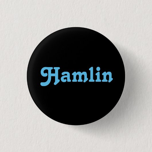 Badge Rond 2,50 Cm Bouton Hamlin (Devant)