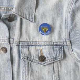 Badge Rond 2,50 Cm Bouton Hanoukka juif