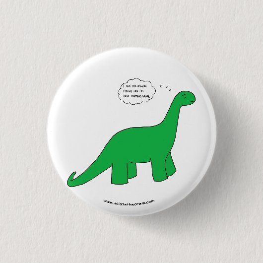 Badge Rond 2,50 Cm Bouton harcelant de sentiment (Devant)