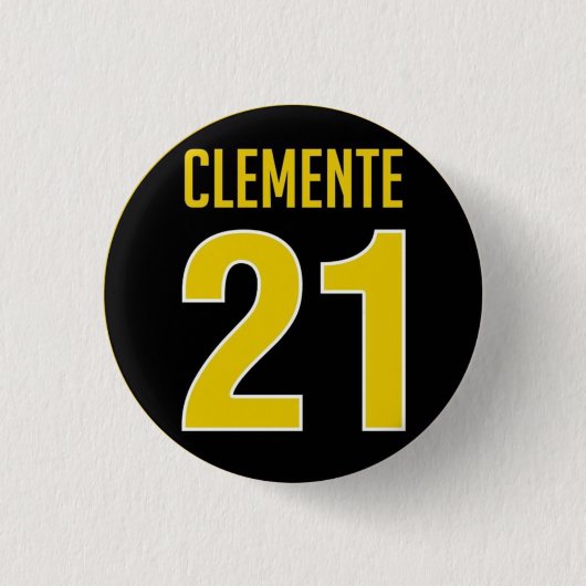 Badge Rond 2,50 Cm Bouton honorifique de Roberto Clemente (Devant)