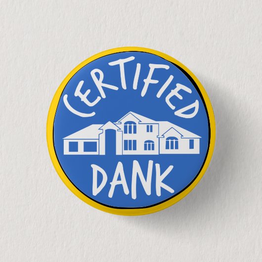 Badge Rond 2,50 Cm Bouton humide certifié de McMansion (Devant)