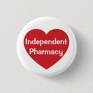 Badge Rond 2,50 Cm Bouton I Love Independent Pharmacy