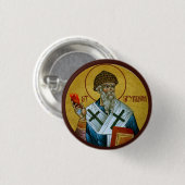Badge Rond 2,50 Cm Bouton icône Saint Spyridon (Devant & derrière)