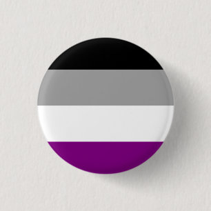 Badge Rond 2,50 Cm Bouton Indicateur Asexuel