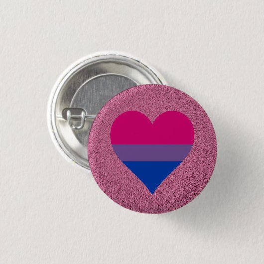 Badge Rond 2,50 Cm Bouton indicateur Bisexualité (Devant & derrière)