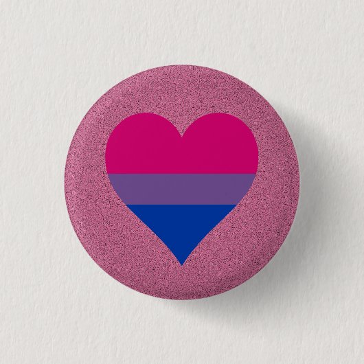 Badge Rond 2,50 Cm Bouton indicateur Bisexualité (Devant)