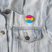 Badge Rond 2,50 Cm Bouton indicateur Pansexualité (En situation)