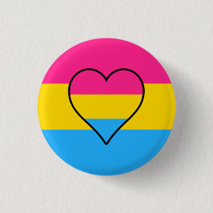 Badge Rond 2,50 Cm Bouton indicateur Pansexualité