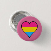 Badge Rond 2,50 Cm Bouton indicateur Pansexualité (Devant & derrière)