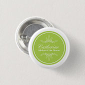 Badge Rond 2,50 Cm Bouton intemporel de nom de noce de charme - (Devant & derrière)