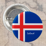 Badge Rond 2,50 Cm Bouton Islande, drapeau islandais patriotique<br><div class="desc">Boutons : Drapeau patriotique islandais et islandais - j'aime mon pays,  voyage,  vacances,  patriotes nationaux / fans de sports</div>