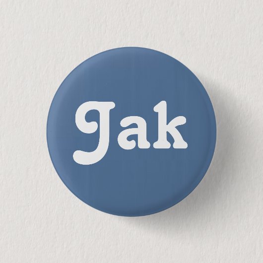 Badge Rond 2,50 Cm Bouton Jak (Devant)