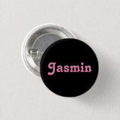 Badge Rond 2,50 Cm Bouton Jasmin (Devant & derrière)