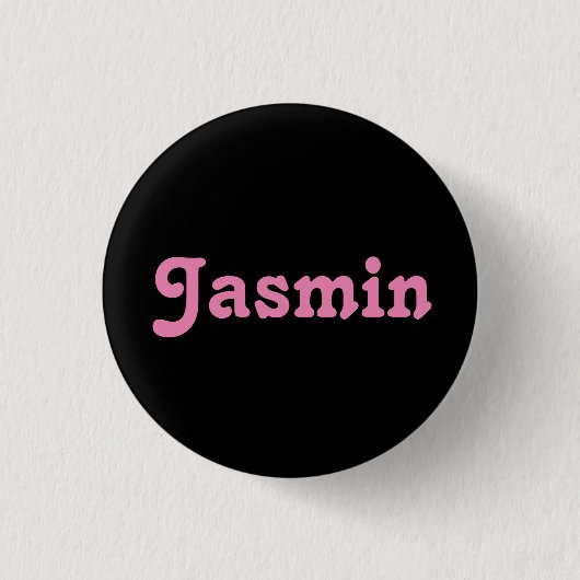 Badge Rond 2,50 Cm Bouton Jasmin (Devant)