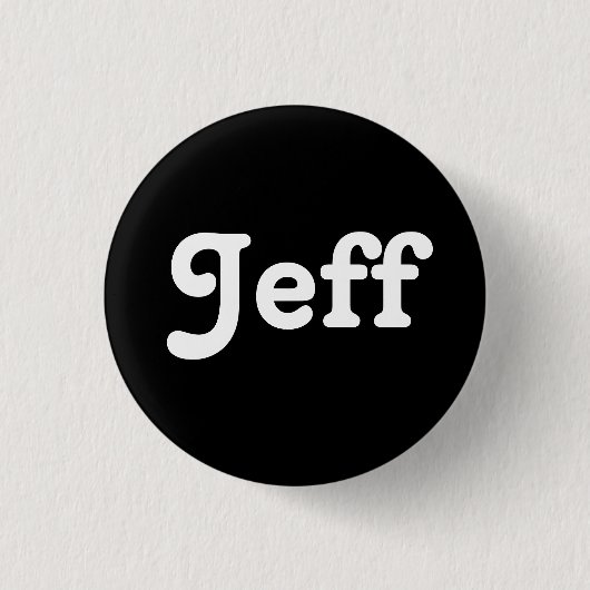 Badge Rond 2,50 Cm Bouton Jeff (Devant)