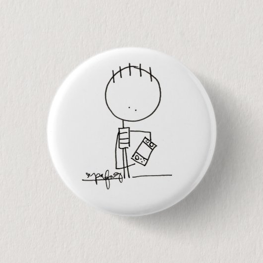 Badge Rond 2,50 Cm Bouton Jeu (Devant)