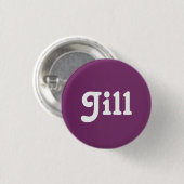 Badge Rond 2,50 Cm Bouton Jill (Devant & derrière)