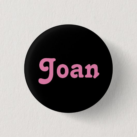 Badge Rond 2,50 Cm Bouton Joan (Devant)