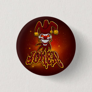 Badge Rond 2,50 Cm Bouton Joker (Petit)