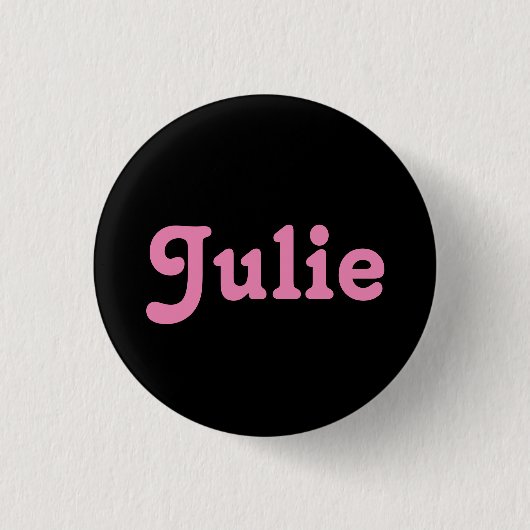 Badge Rond 2,50 Cm Bouton Julie (Devant)