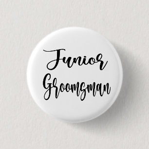 Badge Rond 2,50 Cm Bouton Junior Groomsman