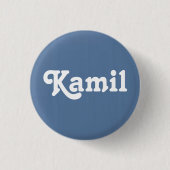 Badge Rond 2,50 Cm Bouton Kamil (Devant)