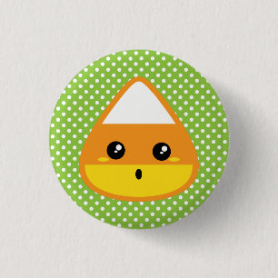 Badge Rond 2,50 Cm Bouton Kawaii Candy Corn
