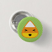 Badge Rond 2,50 Cm Bouton Kawaii Candy Corn (Devant & derrière)